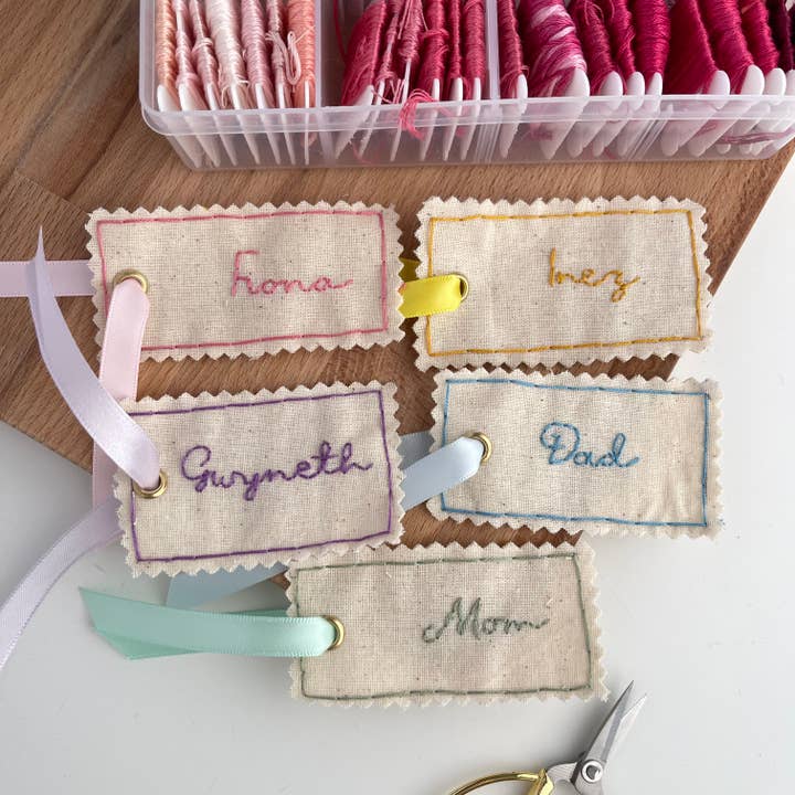 Stitch Ambition - Wholesale Gift Tag - Embroidered Present Tags