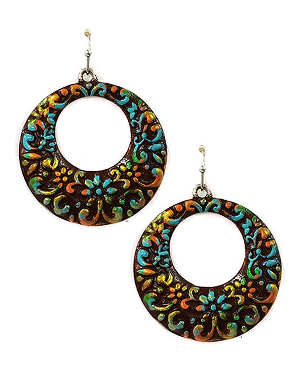 Jewelry Max – Großhandel Ohrhänger – ( B908 ) VINTAGE SCHEIBENRING-OHRRING0