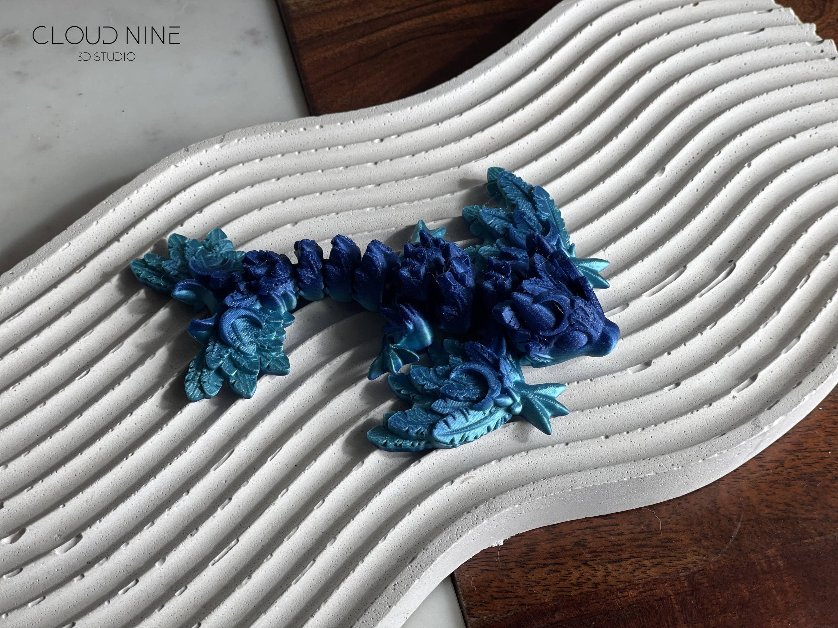 Cloud Nine 3d Studio - Vente Fidget/jouet anti-stress – enfant - Mini-dragon lunaire, têtard en forme de dragon lunaire, animal de compagnie de poche, fidget3