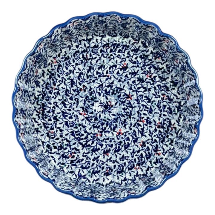 Quiche Dish, Round, 7.5" Small in "Twilight Berries" by Manufaktura | F055U-GP14 for wholesale by Polish Pottery Outlet