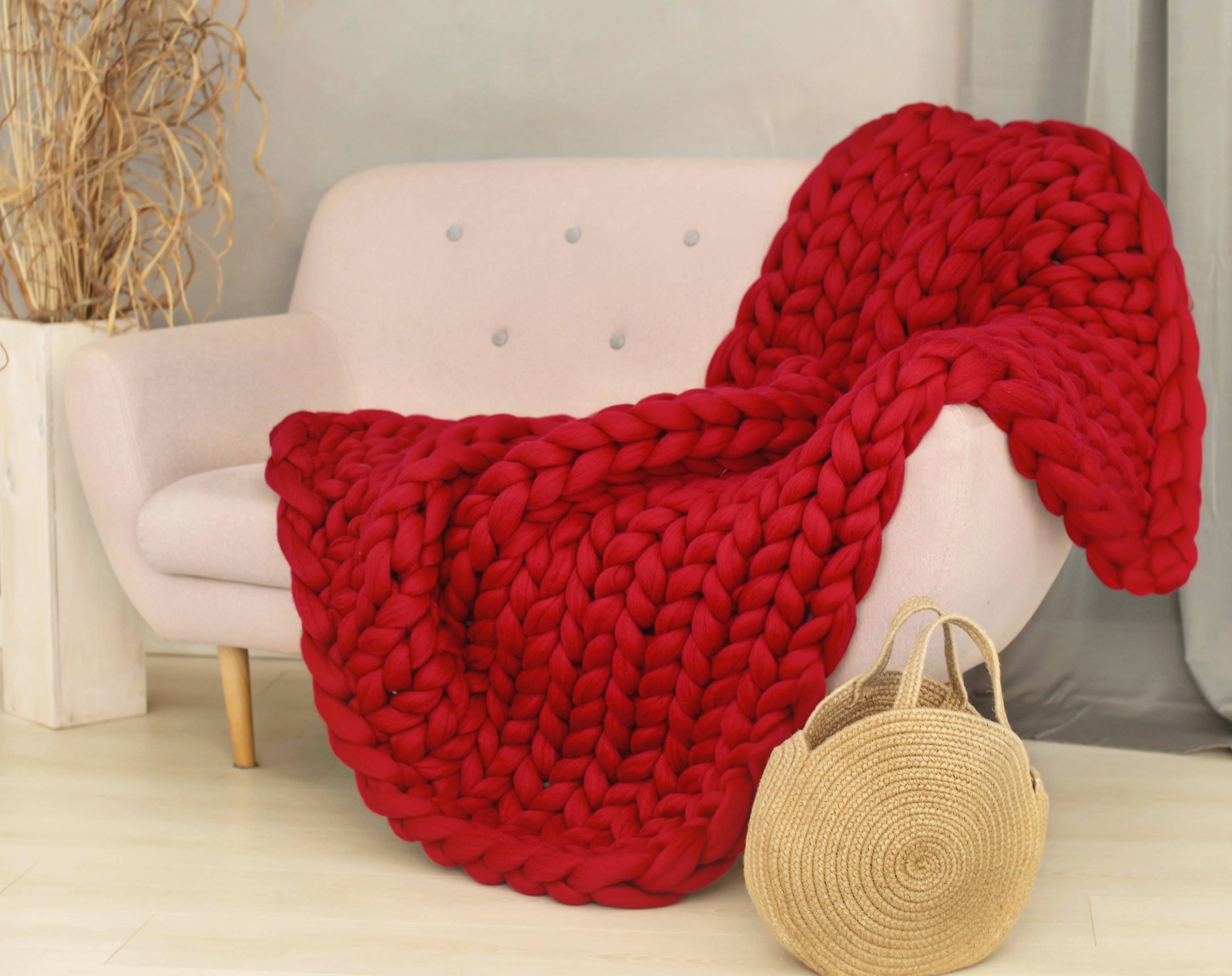 Chunky Wool Studio - Wholesale Throw Blanket - Handmade Chunky Knit Blankets6