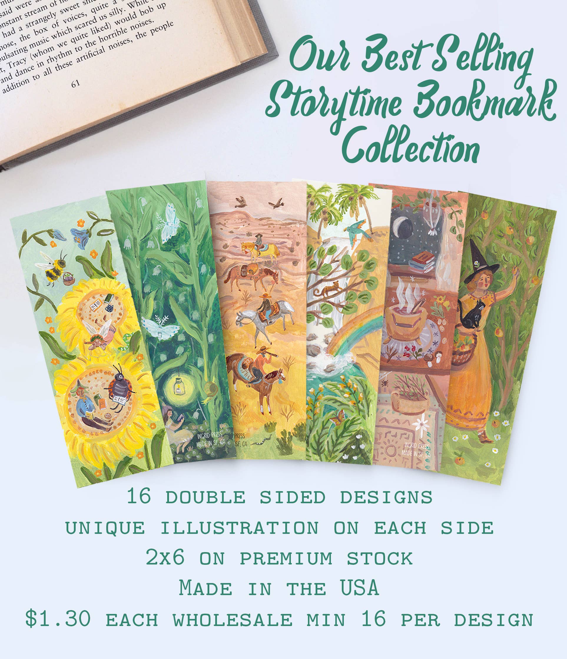 Ingrid Press - Wholesale Bookmark - Bookmark Display1