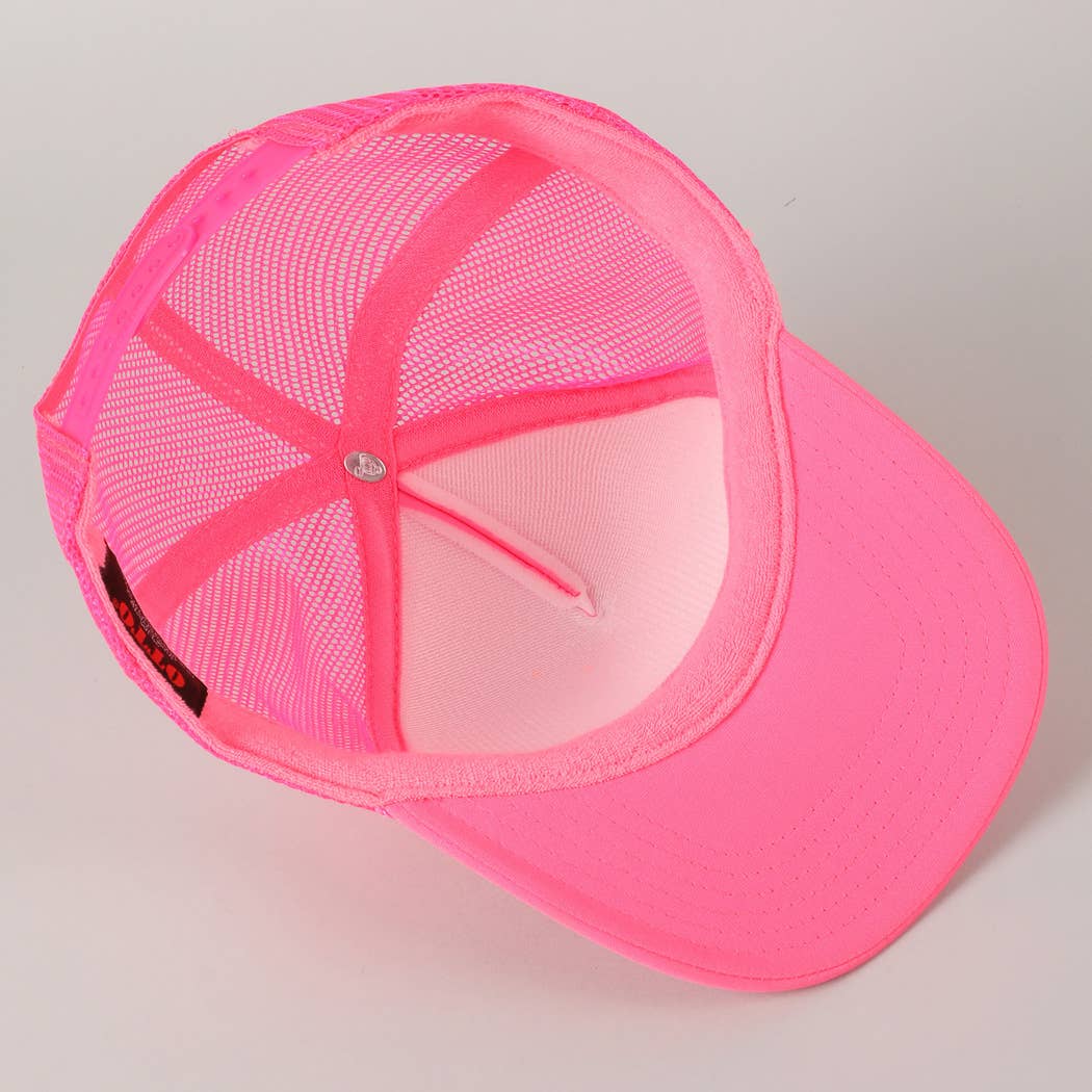 Fashion City - Wholesale Trucker Hat - Unisex - Out of Office Glitter Letter Logo Foam Trucker Hat18