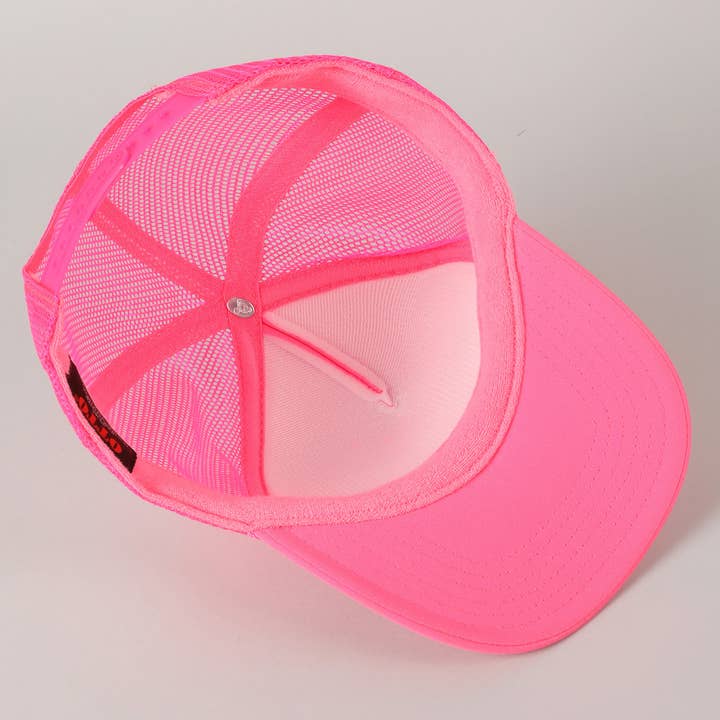 Fashion City - Wholesale Trucker Hat - Unisex - Out of Office Glitter Letter Logo Foam Trucker Hat18