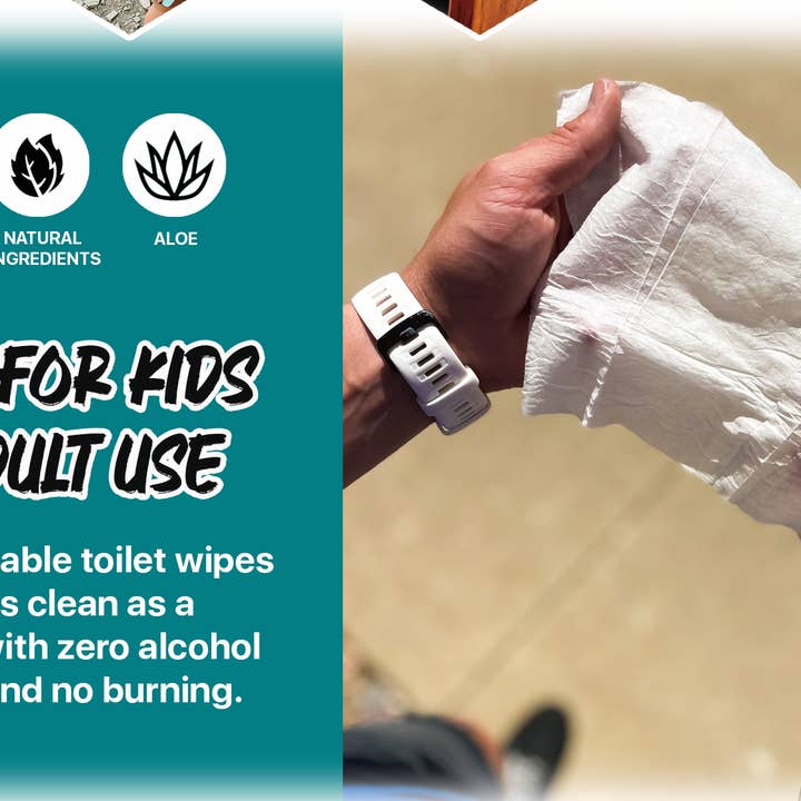 Klean Freak - Wholesale Face & body wipes - Klean Freak Flusher 20 Pack 4