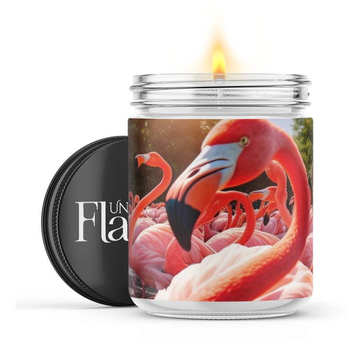 Flock of Flamingos Candle for wholesale by Uncommon Flame