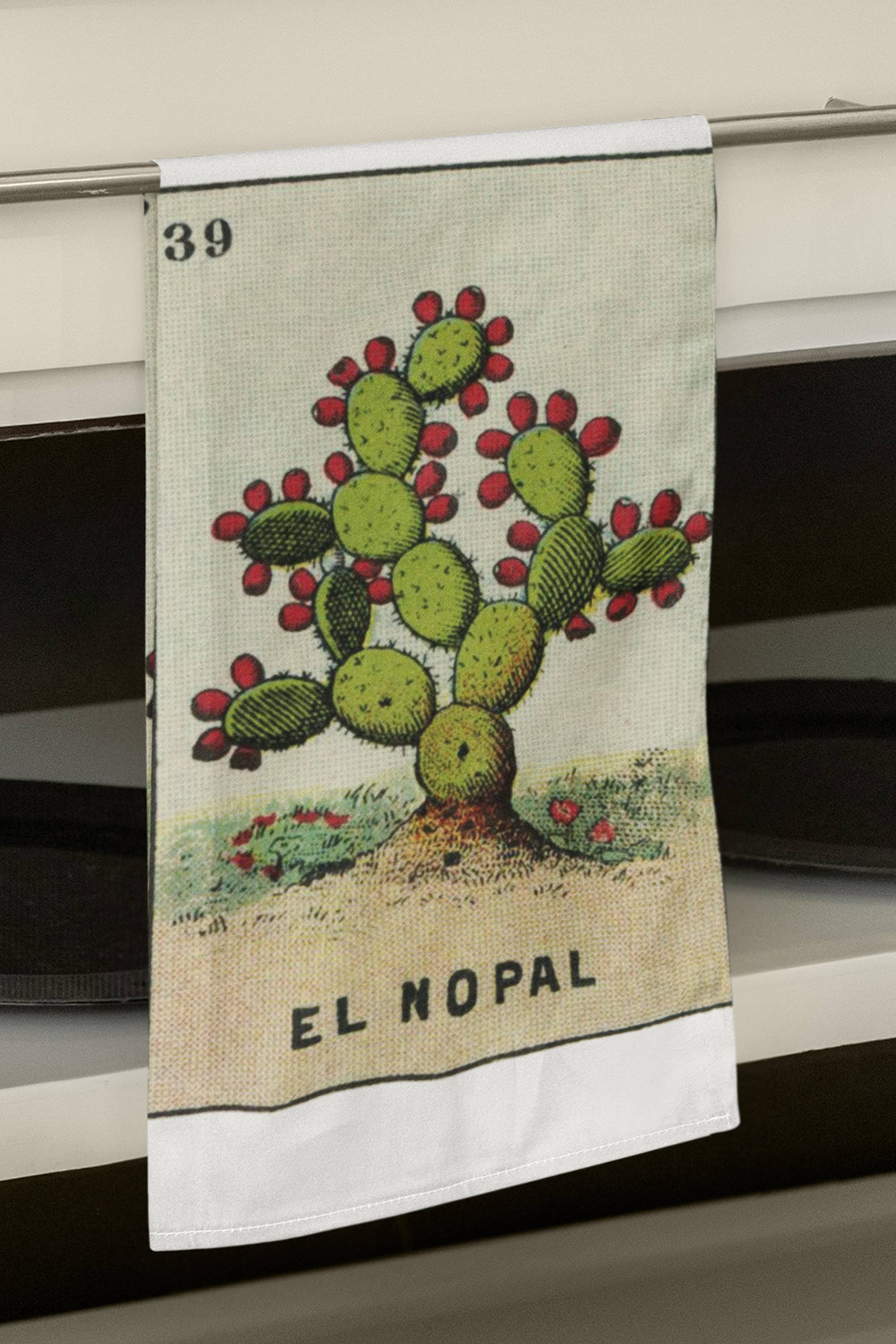 Acme. Baby Co. LLC - Wholesale Tea Towel - El Nopal Cactus Organic Retro Kitchen Towel