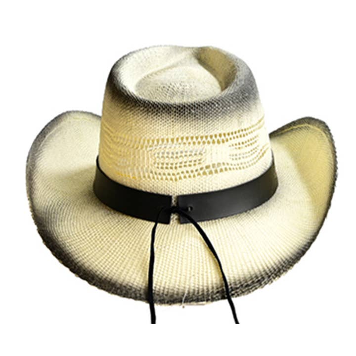 Fashion City – wholesale Cowboy Hat – Women’s – American Flag Printed Band Tea-Stain Vented Cowboy Hat4