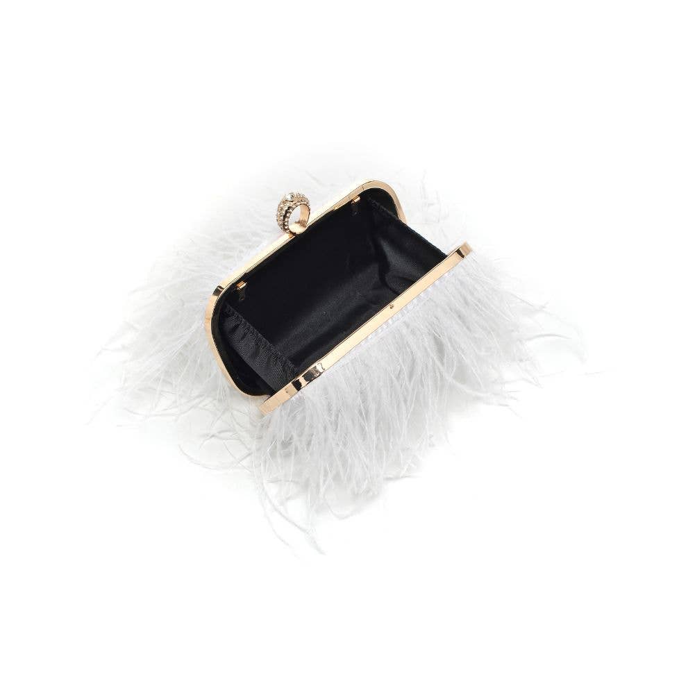 Moda Luxe - Wholesale Clutch Bag - Women's - Harlow Feather Evening Bag48