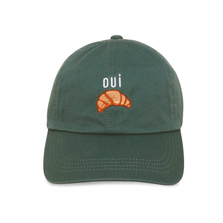 David And Young - Wholesale Baseball Cap - Women's - OUI CROISSANT EMBROIDERED BASEBALL CAP