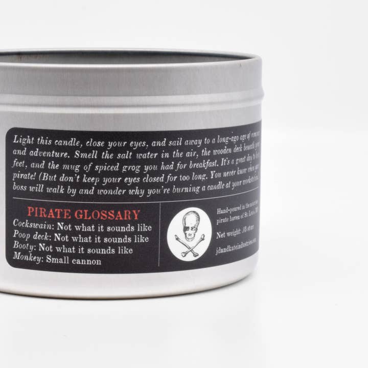 JD and Kate Industries - Wholesale Novelty Candle - Pirate Scented Candle