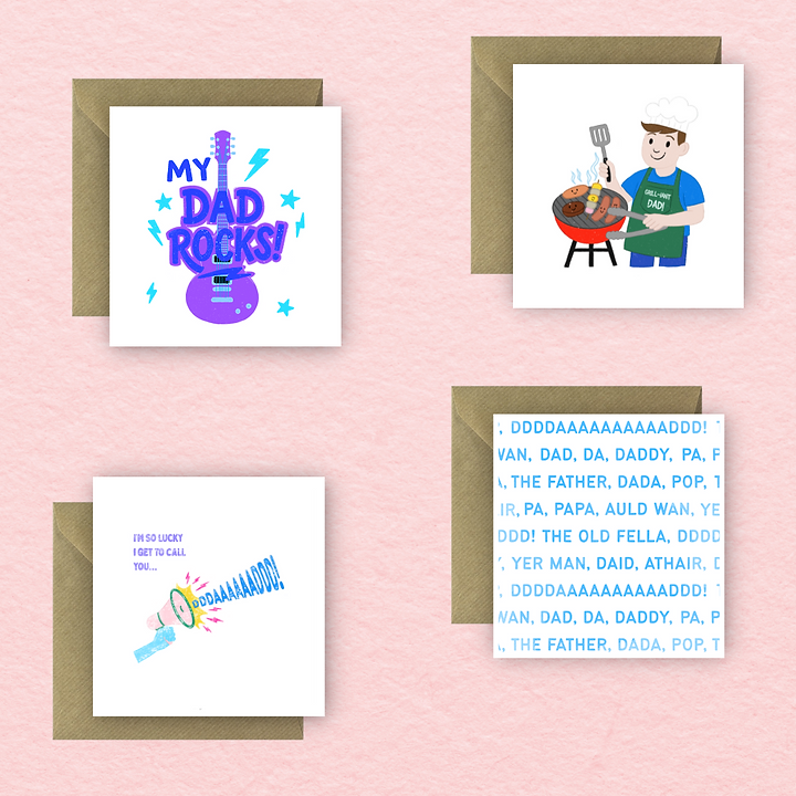 Sayers Studio - Wholesale Father's Day Card - My Dad Rocks Greetings Card1