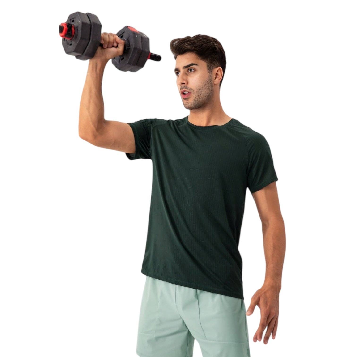 Active by Anna-Kaci - Wholesale T-Shirt - Men's - Men's Lightweight Performance T-Shirt with Moisture-Wicking2