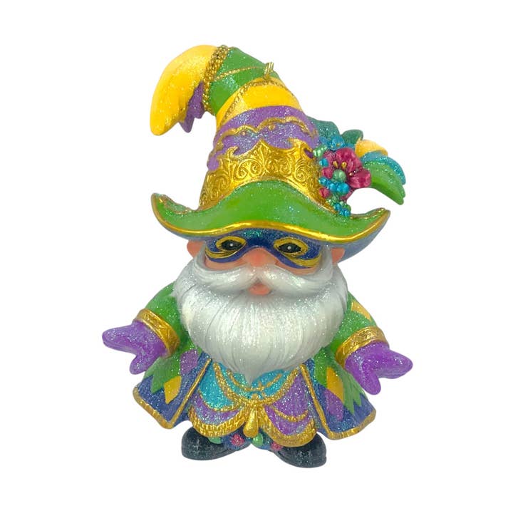 Gnome de Noël du Mardi Gras Orn pour la vente par December Diamonds