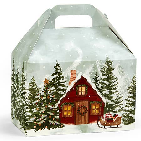 Nashville Wraps - Wholesale Gift Box - Christmas Print Gable Boxes