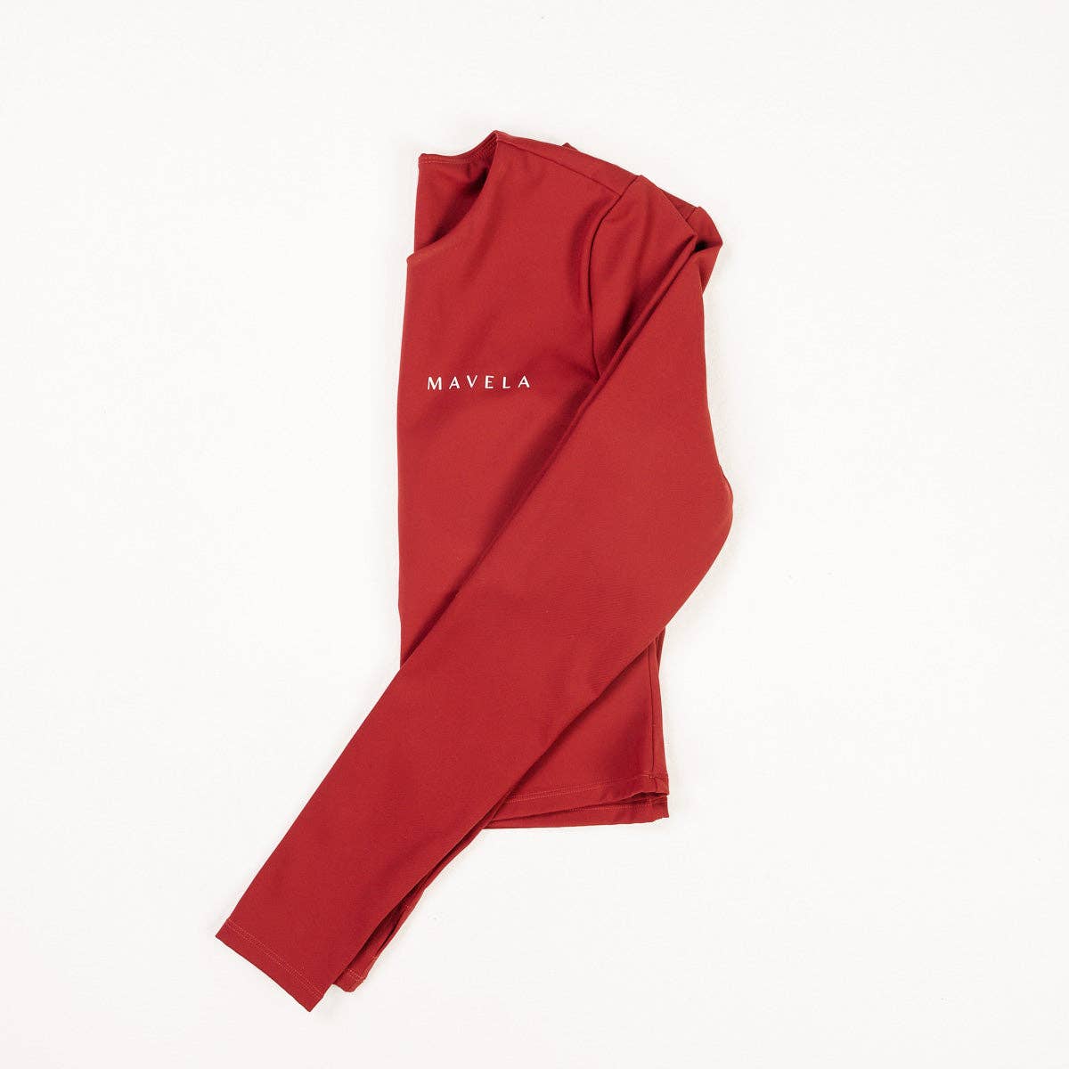 Mavela - Wholesale Athletic Top - Women's - Cardinal Long Sleeve Top4