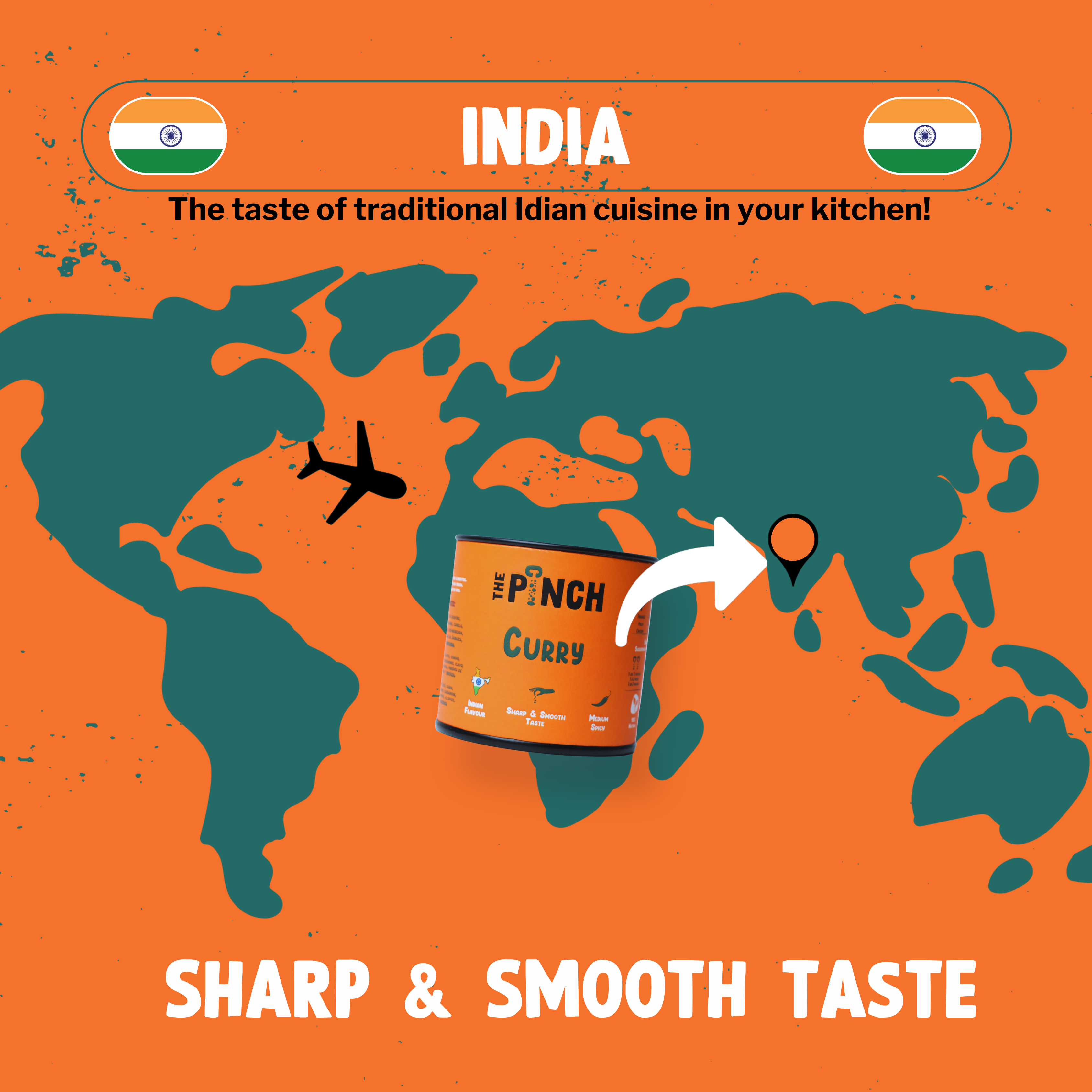 The Pinch - World Spice Blends - Wholesale Dried Spice Mix - Curry - 45g7