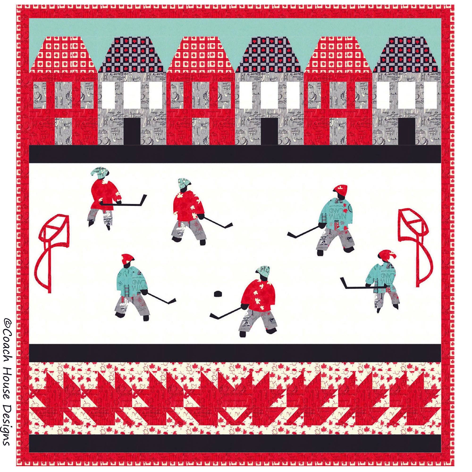 Coach House Designs - Wholesale Quilt - Hockey is our Game Quilt Pattern2