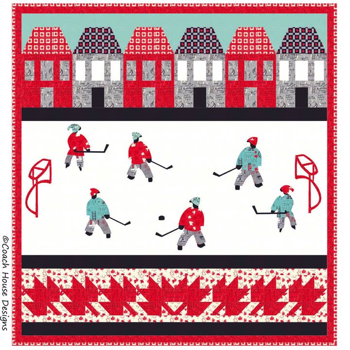 Coach House Designs - Wholesale Quilt - Hockey is our Game Quilt Pattern2