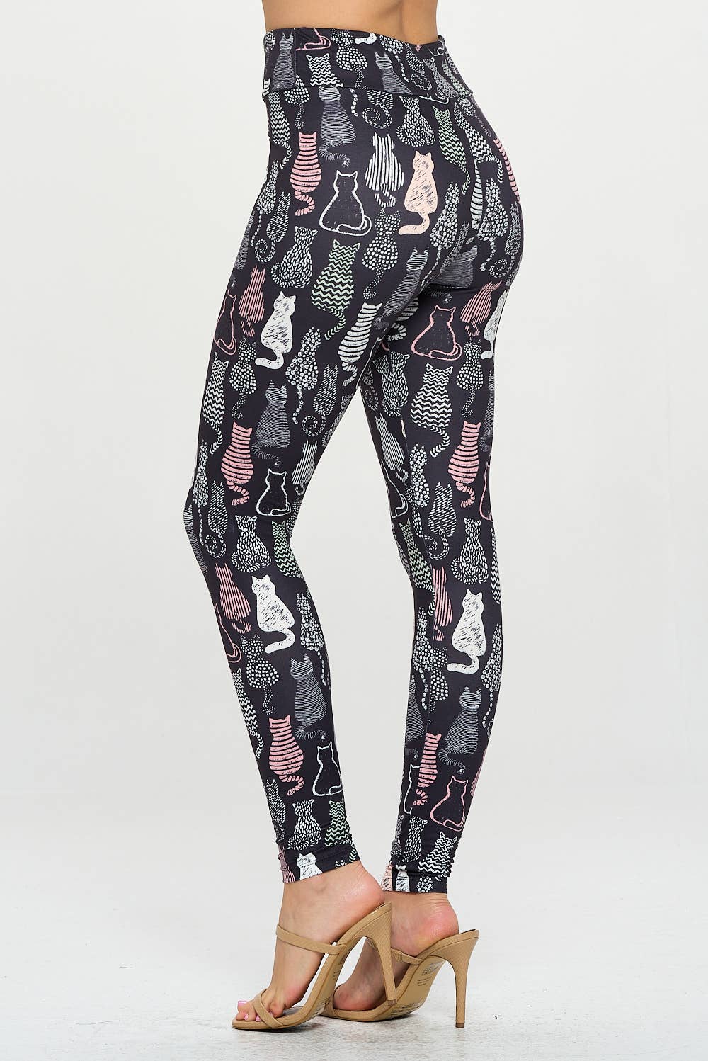 LA Soul - Wholesale Fashion Leggings - Women's - Variety Of Cat Print Legging3