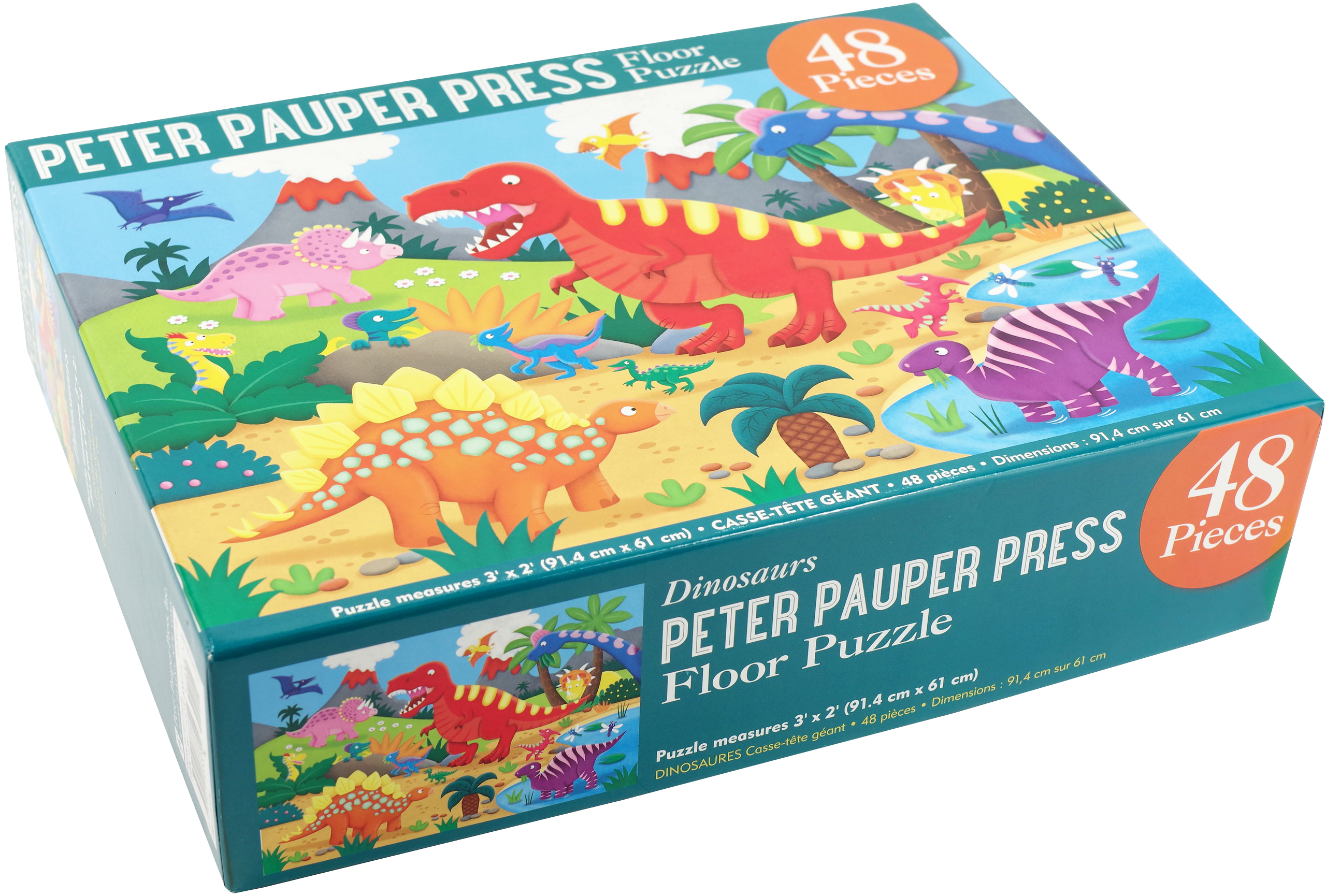 Peter Pauper Press - Wholesale Puzzle - Kids - Dinosaurs Kids' Floor Puzzle2