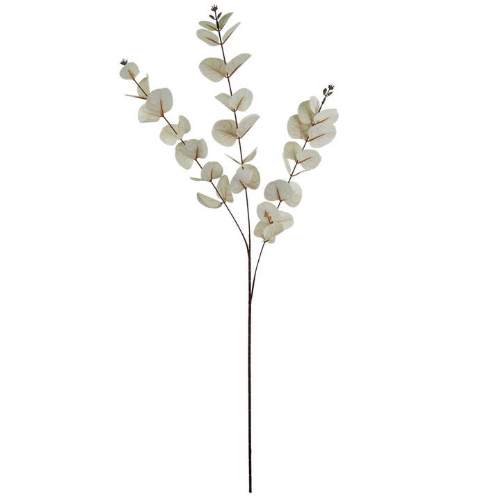 Leaf Design UK LTD – wholesale Artificial flowers – Artificial Foliage White Eucalyptus Foliage Stem 80cm