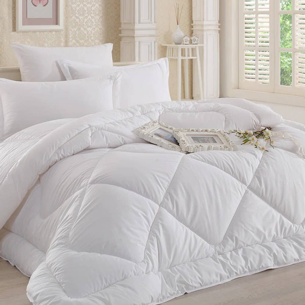 NAKKISH - Wholesale Duvet Cover - All Season Duvet Insert, High Quality Terry Cotton, White0