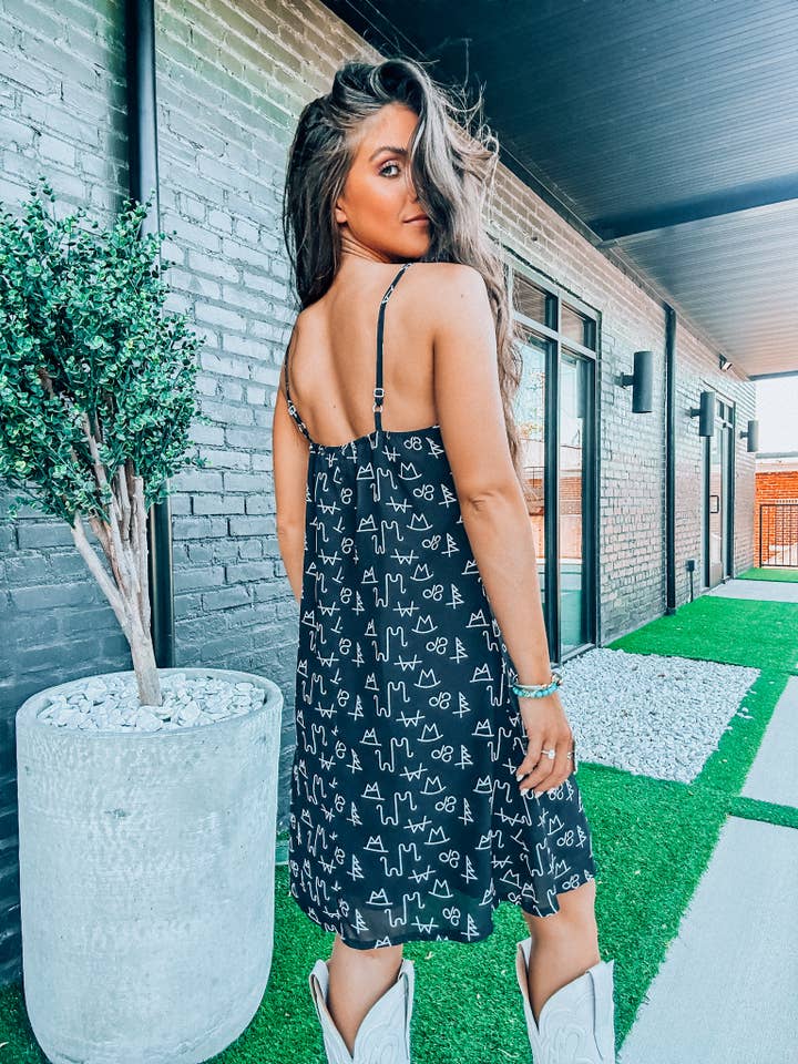The Front Porch Label - Wholesale Dress - Women's - Black Brand Tank Dress