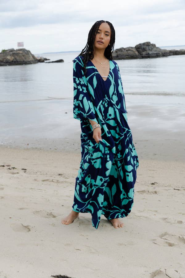 SAACHI - Wholesale Kaftan - Women's - Bold Floral Kaftan Maxi14