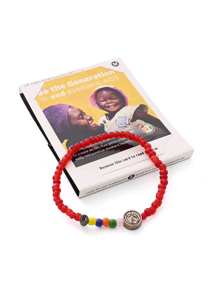 mothers2mothers Pediatric AIDS Relate Cause Bracelet for wholesale by Swahili | AFRICAN MODERN