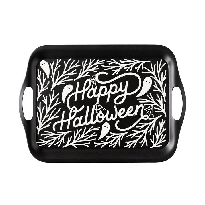 TYH1130- Typografisches Halloween-Bambustablett für den Großhandel von My Mind’s Eye