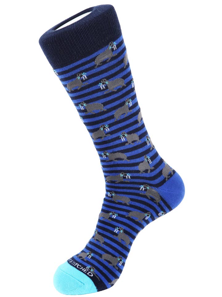 Hvalrus Stripe Sokker for engroshandel hos Unsimply Stitched