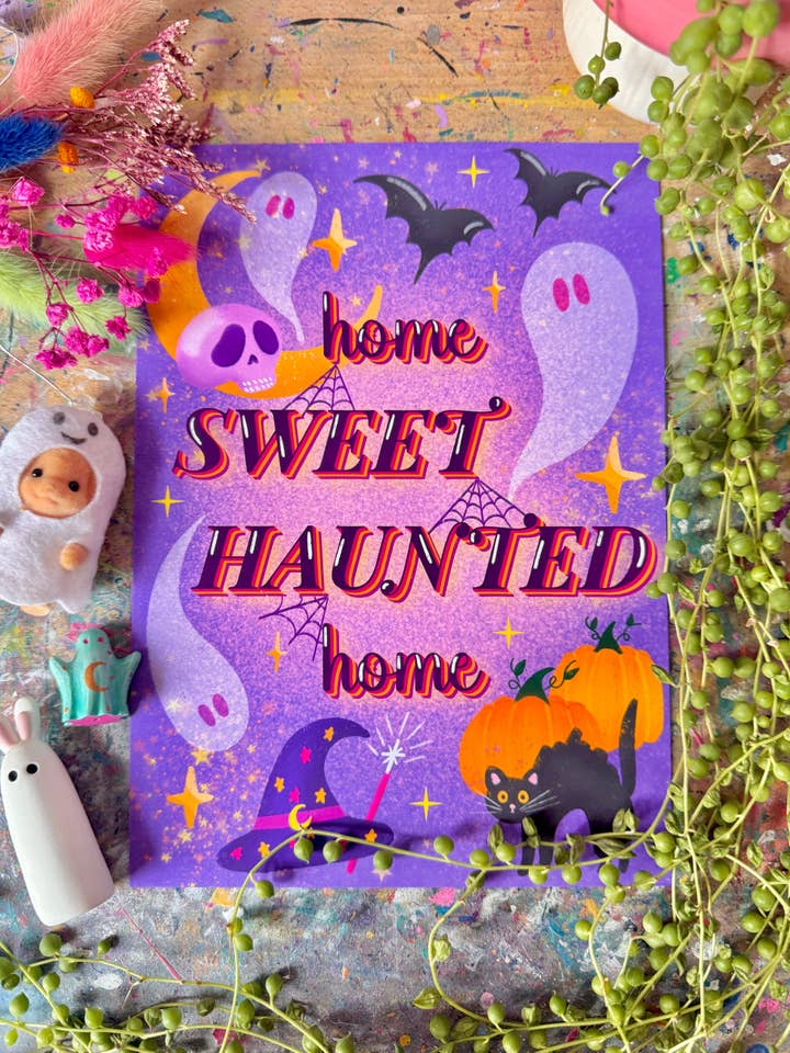 Sweet, Haunted Home - Print for wholesale by Crafted in chaos