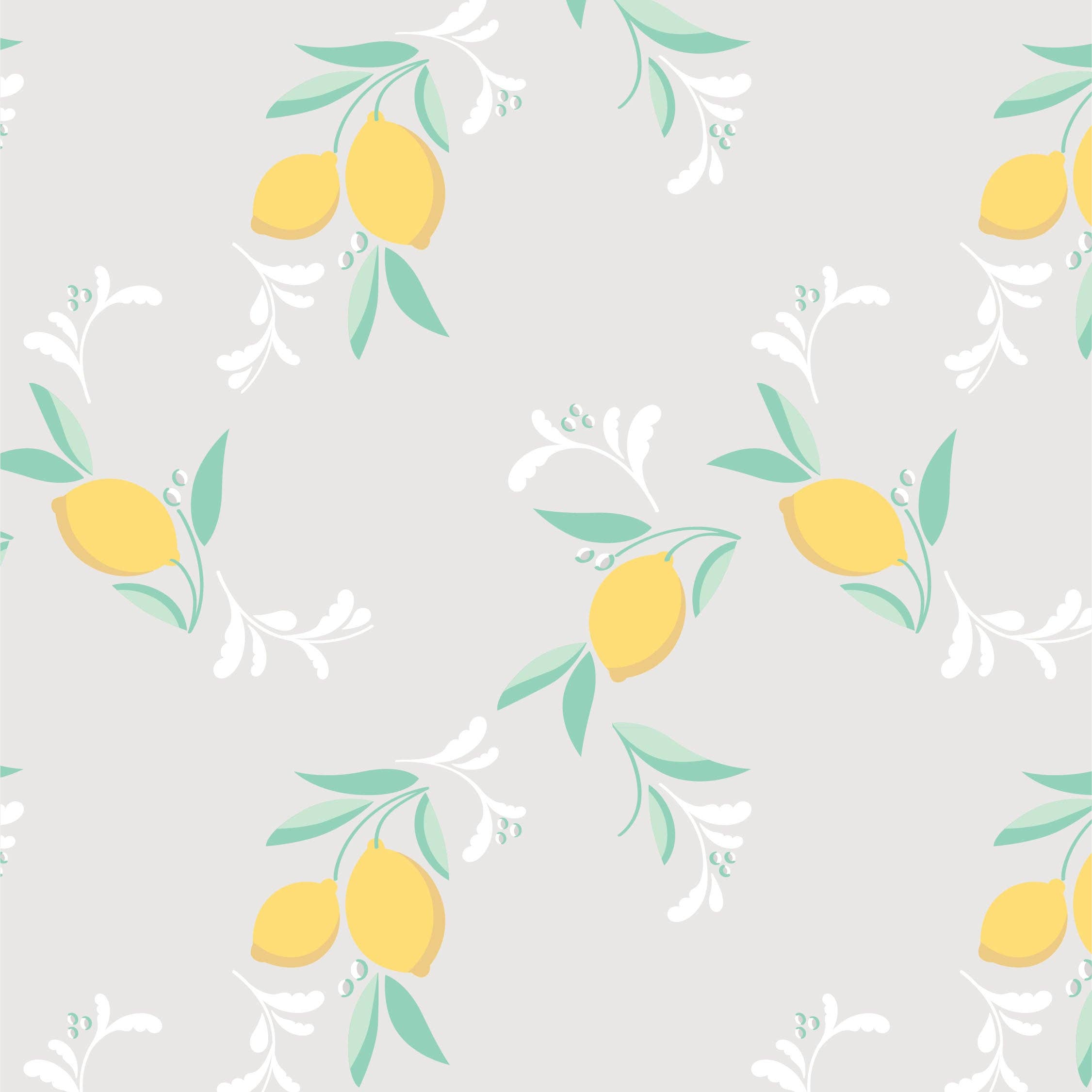 Basically Soho - Wholesale Sleepwear Set - Kids - Amalfi Coast Lemon Gray Two-Piece Set4