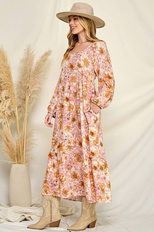 Chris & Carol Apparel - Wholesale Dress - Women's - NI51D-pocket - Cotton Gauze Ruffle Dress7