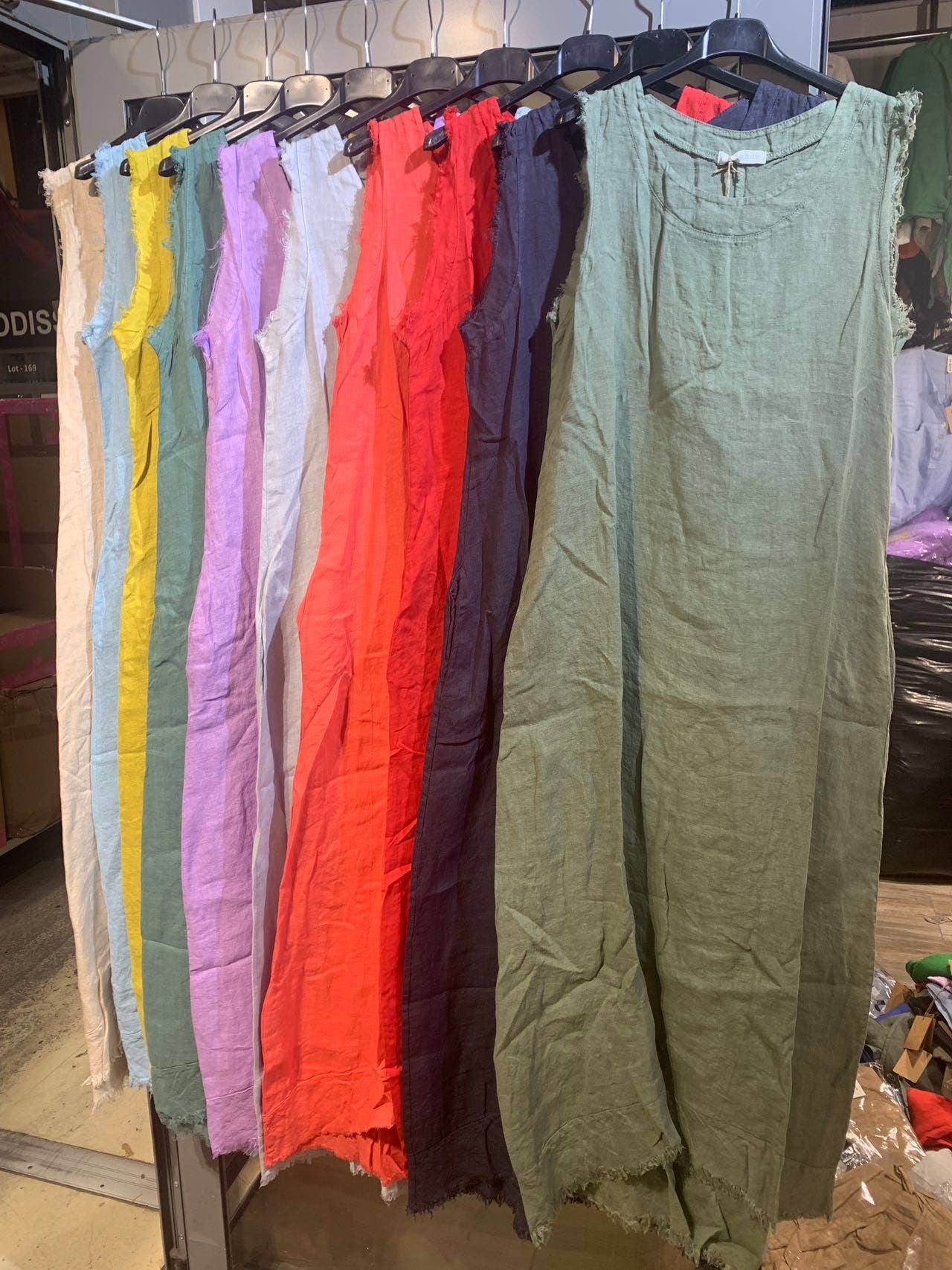 LÉA & LUC - Vendita all'ingrosso Vestito - Donna - Abiti lunghi senza maniche in lino 100% REF.431824