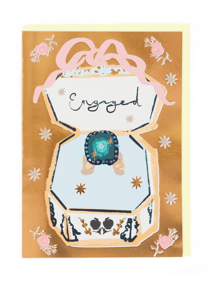VINTAGE ENGAGEMENT RING for wholesale by Cath Tate Cards