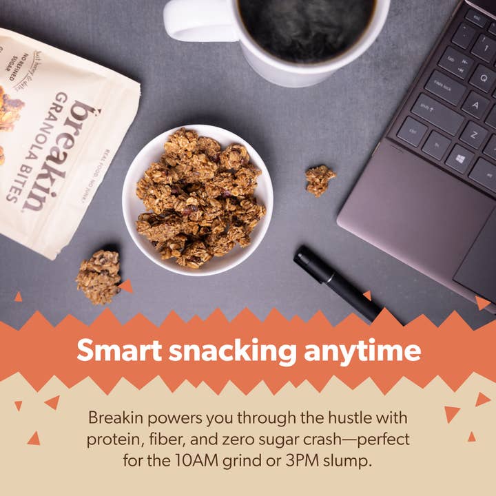 Breakin Snacks - Wholesale Granola - Coffee Hazelnut: Chewy Granola Bites (10pk)4