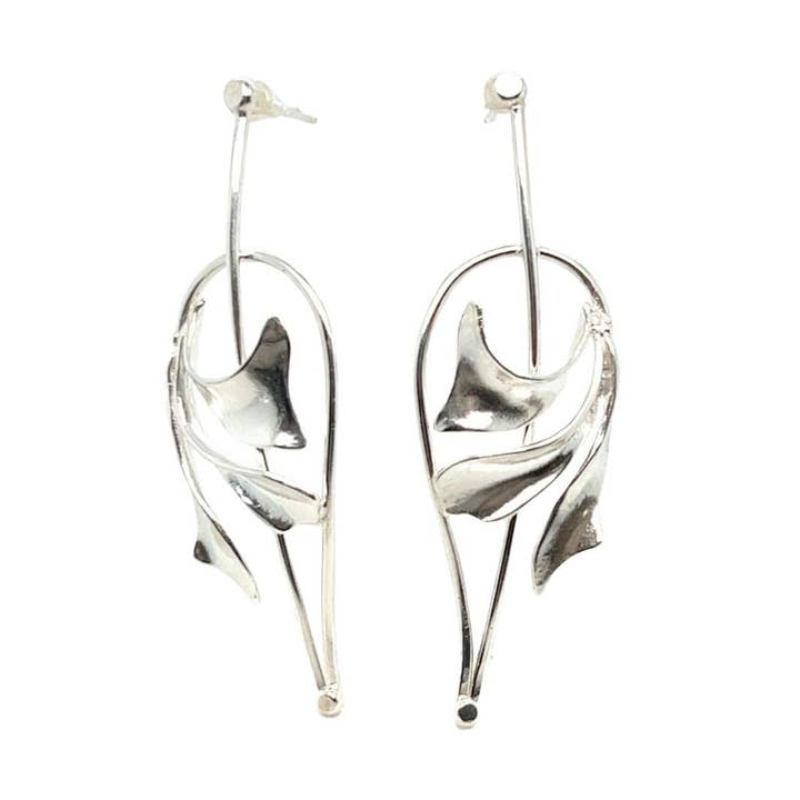 Boucles d'oreilles Magnolia n°200 pour la vente par Pattie Parkhurst Jewelry