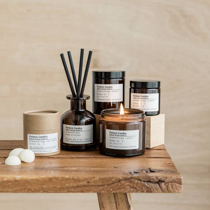 Purbeck Candles - Wholesale Jar/Filled Candle - Aromatherapy Range Candle in Jar - To Relax2