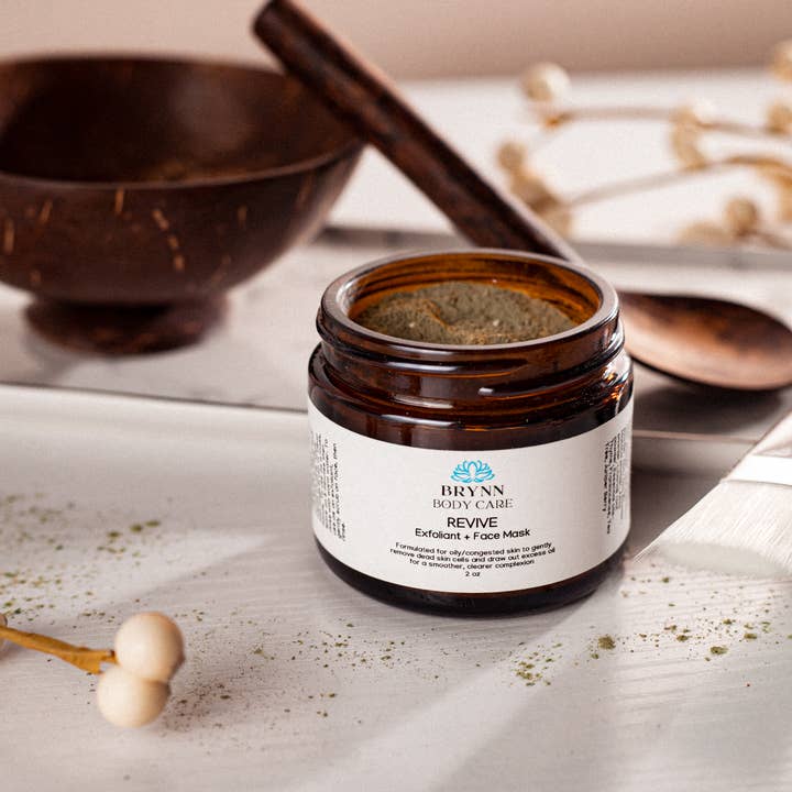 Brynn Body Care - Wholesale Skincare face mask - REVIVE Face Mask/Exfoliant for oily, blemish-prone skin3