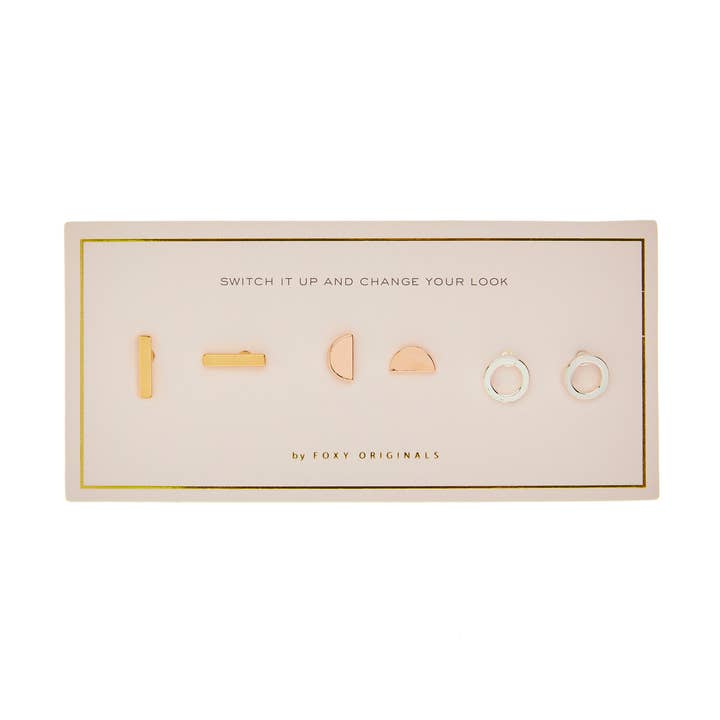 Foxy Originals - Wholesale Jewelry Set - Geo Stud Mix & Match Earring Set | Spring 20261