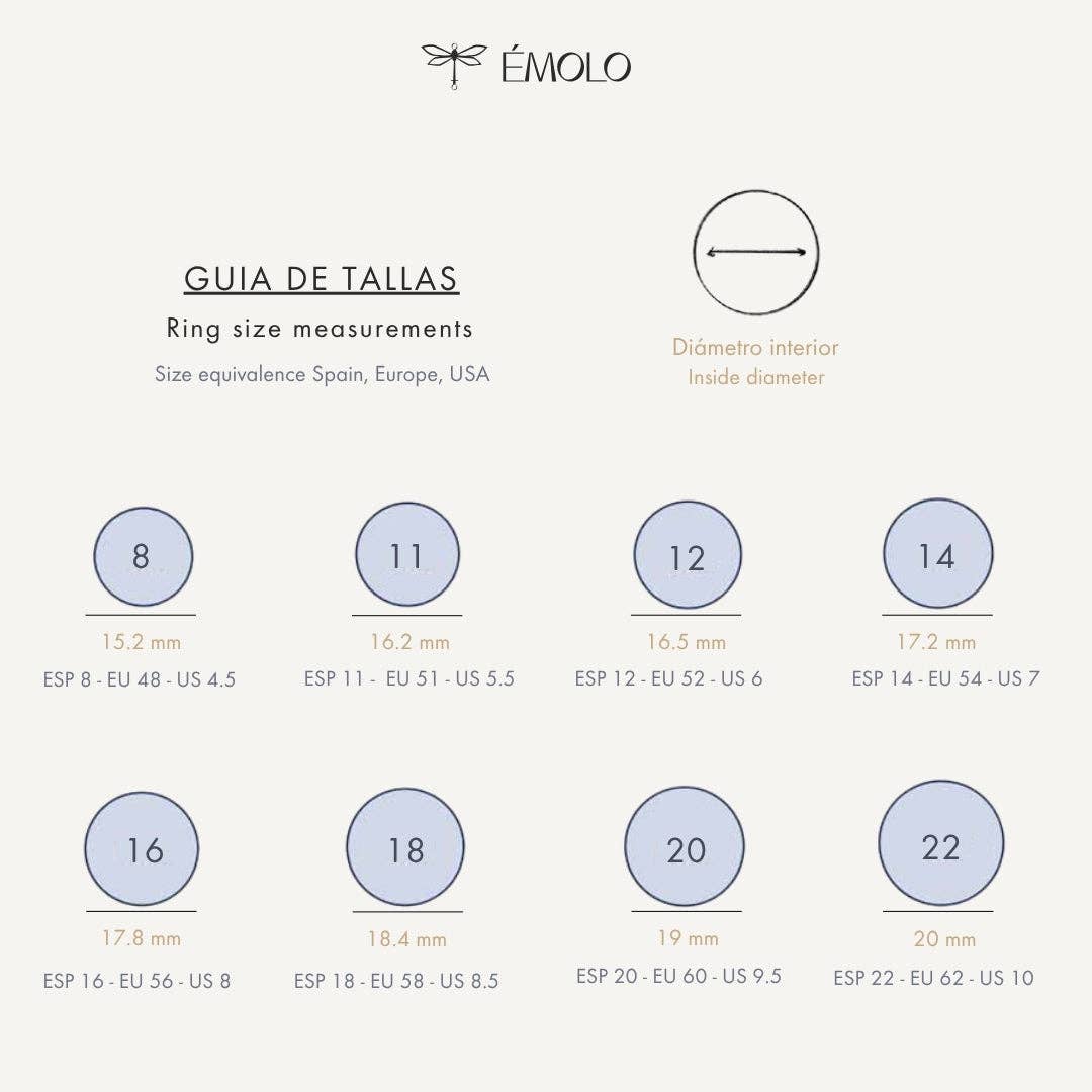 ÉMOLO - Vendita all'ingrosso Anelli cocktail/statement - Anello donna crema con labradorite11