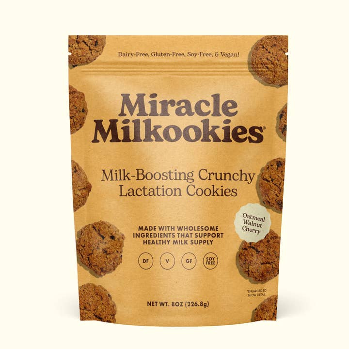 Crunchy Oatmeal Walnut Cherry Lactation Cookies (df/gf) for wholesale by Miracle Mama