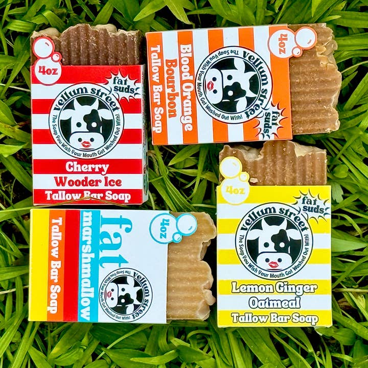 Vellum Street - Wholesale Bar Soap - 4oz Tallow Bar Soap9