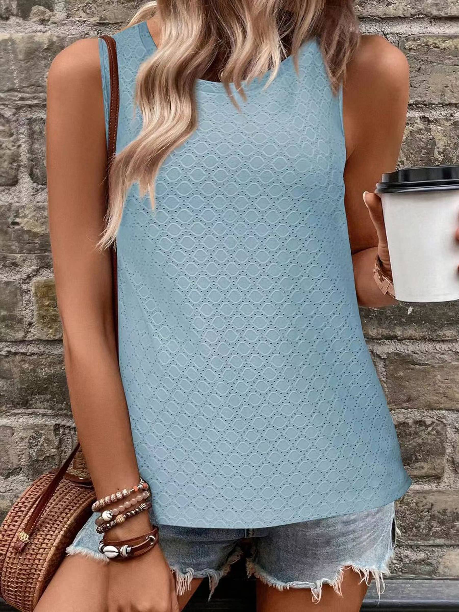 Wholesalesir - Wholesale Tank Top - Women's - Round Neck Vest T-shirt Top0
