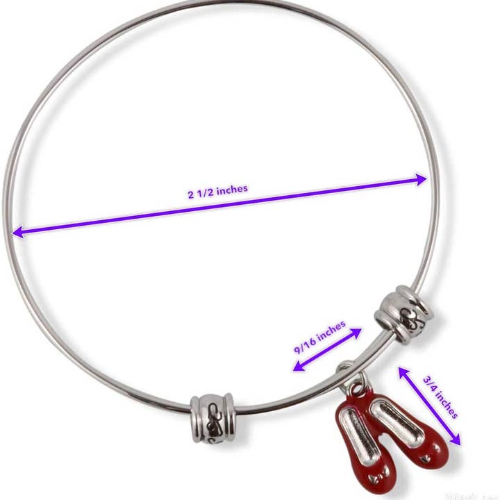 Dave The Bunny – Engroshandel Armbånd med vedhæng – Troldmanden fra Oz | Ruby hjemmesko smykker eller Ruby Red Slippers armbånd armbånd for Fans af Troldmanden fra Oz Gaver eller Troldmanden fra Oz Samleobjekter af Ruby Red Tøfler til Dorothy fra Troldmanden fra Oz Party Favor1