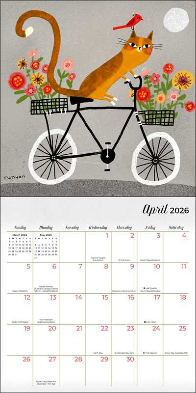 Simon & Schuster - Wholesale Calendar - Feline 2026 Mini Wall Calendar by Terry  Runyan2