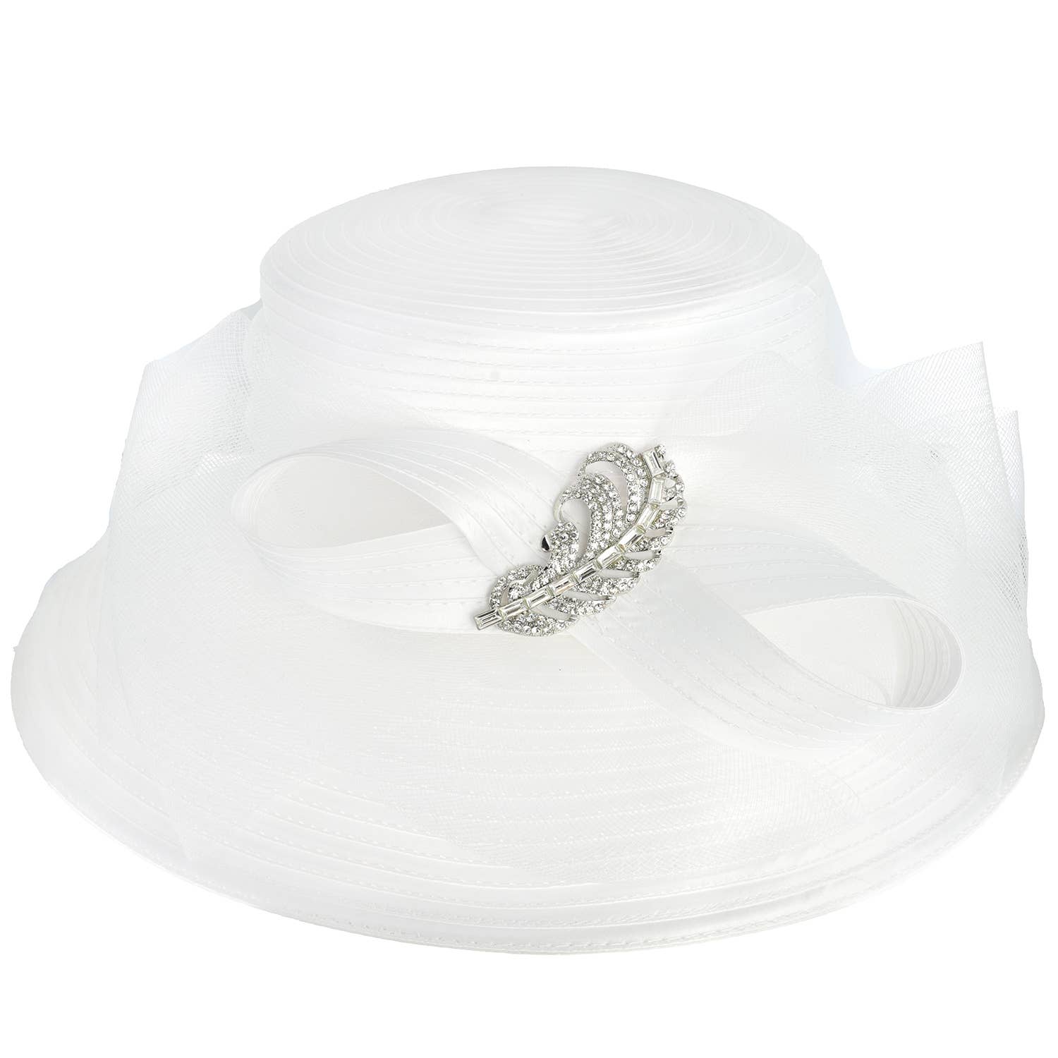 SP Sophia Collection - Wholesale Fascinator Hat - Women's - Dressy Brooch Ribbon Hat8