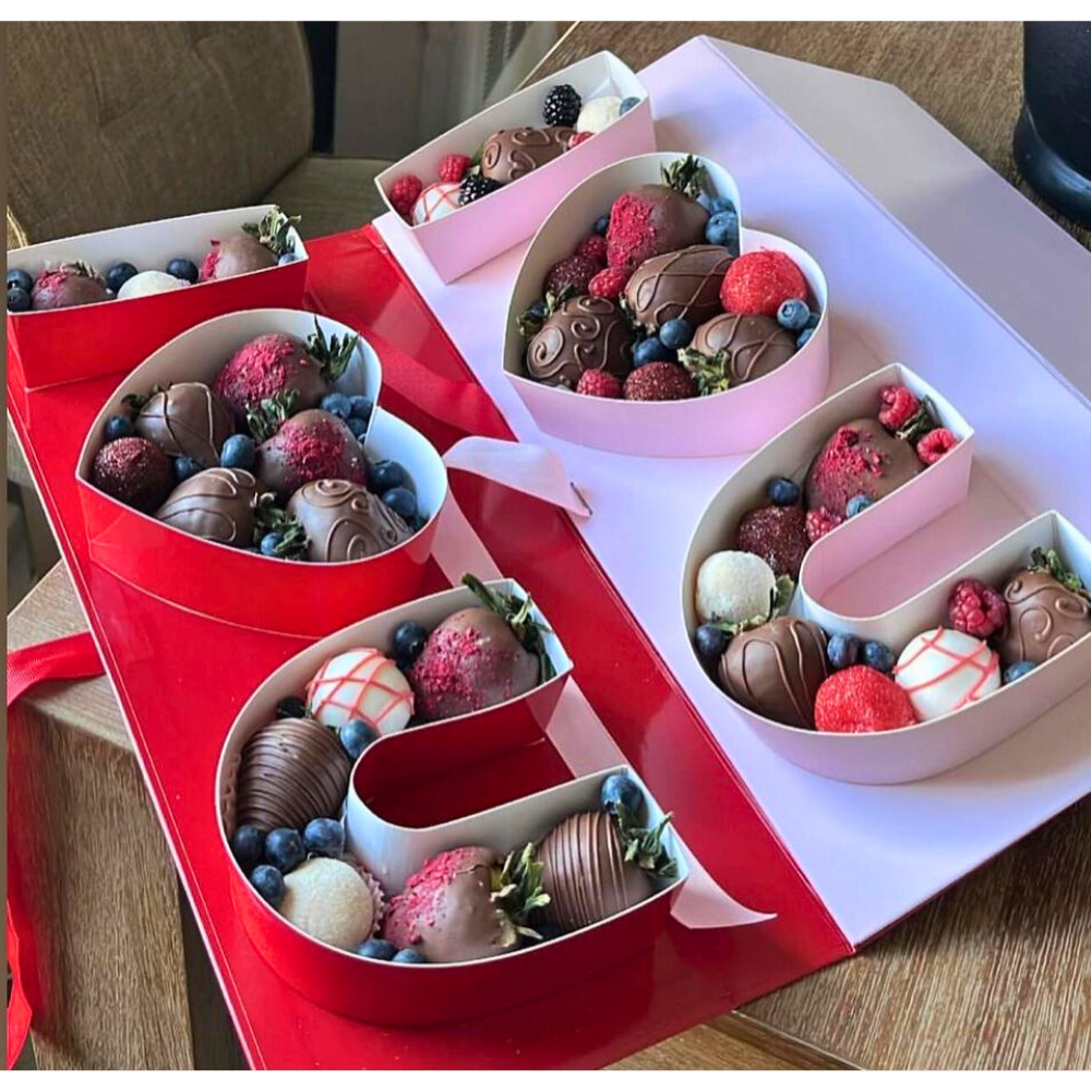 UNIKPACKAGING – Caixa de presente por atacado – Caixa de Flores e Presentes "Amo-te" – com Forro de Plástico5